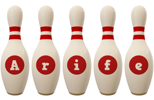 Arife bowling-pin logo