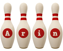 Arin bowling-pin logo