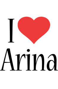 Arina i-love logo