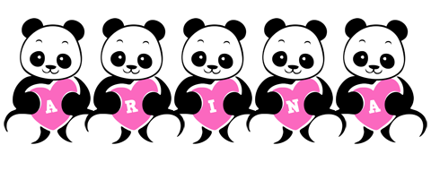 Arina love-panda logo