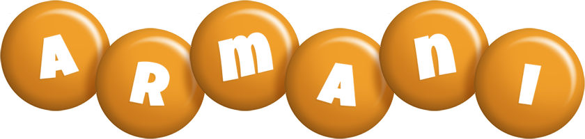Armani candy-orange logo