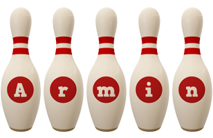 Armin bowling-pin logo