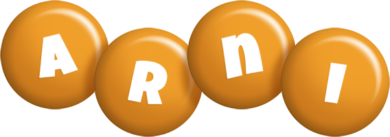 Arni candy-orange logo