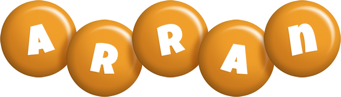 Arran candy-orange logo