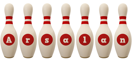 Arsalan bowling-pin logo