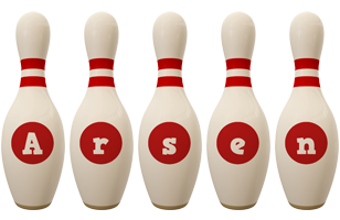 Arsen bowling-pin logo