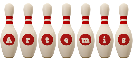 Artemis bowling-pin logo