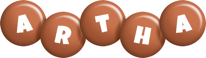Artha candy-brown logo