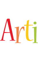 Arti birthday logo