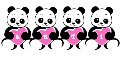 Arti love-panda logo
