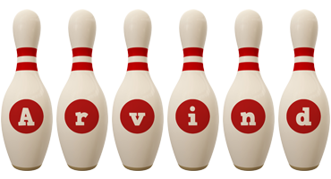 Arvind bowling-pin logo
