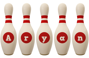 Aryan bowling-pin logo