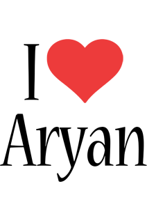 Aryan i-love logo
