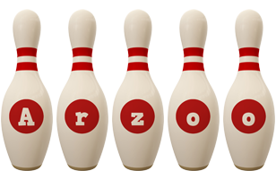 Arzoo bowling-pin logo
