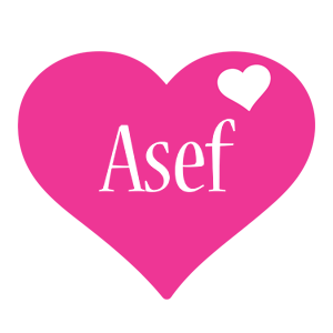 Asef love-heart logo