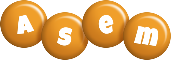 Asem candy-orange logo