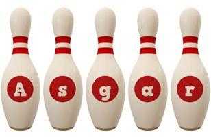 Asgar bowling-pin logo