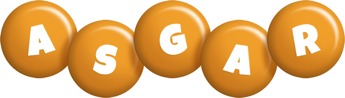 Asgar candy-orange logo