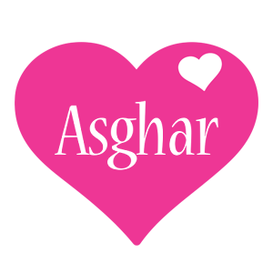 Asghar love-heart logo