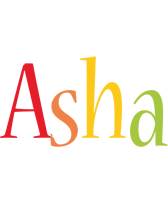 Asha birthday logo