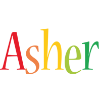 Asher birthday logo