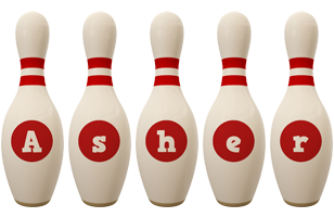 Asher bowling-pin logo