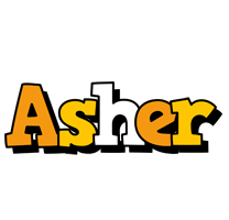 Asher cartoon logo