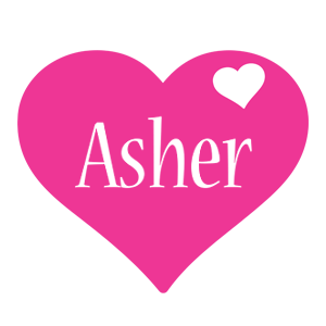 Asher love-heart logo