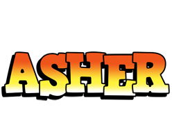 Asher sunset logo