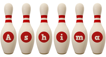 Ashima bowling-pin logo