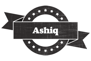 Ashiq grunge logo