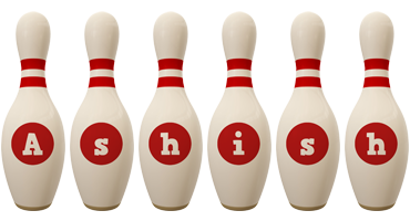 Ashish bowling-pin logo