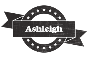 Ashleigh grunge logo