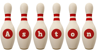 Ashton bowling-pin logo