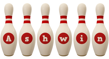 Ashwin bowling-pin logo