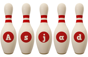 Asjad bowling-pin logo