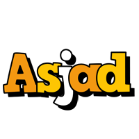 Asjad cartoon logo
