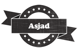 Asjad grunge logo