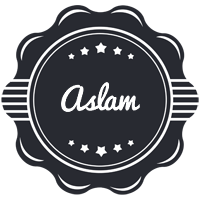 Aslam badge logo