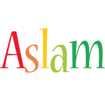 Aslam birthday logo