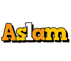 Aslam cartoon logo