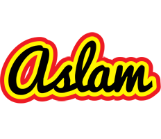 Aslam flaming logo
