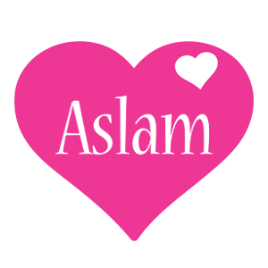 Aslam love-heart logo