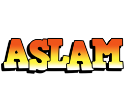 Aslam sunset logo