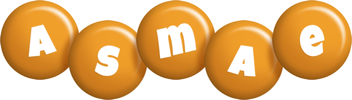 Asmae candy-orange logo