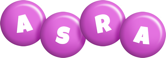 Asra candy-purple logo