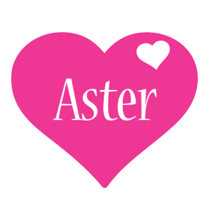 Aster love-heart logo