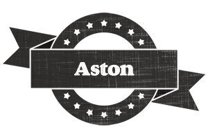 Aston grunge logo