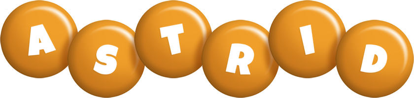 Astrid candy-orange logo