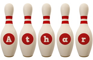 Athar bowling-pin logo